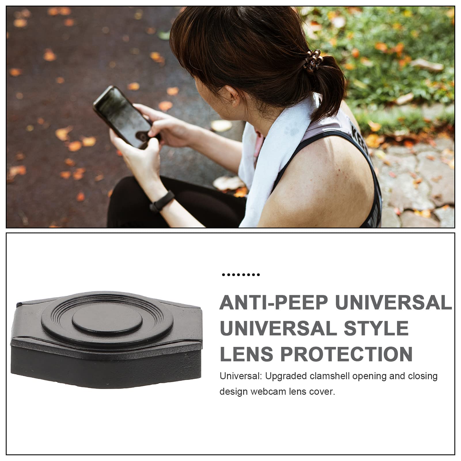 10 Pack Mikikit USB Webcam Privacy Covers - Camera Lens Protectors for Laptops, Smartphones & Tablets - Perfect for Online Meetings, Remote Work & Privacy Protection