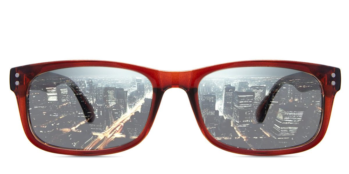 Yael Men Prescription Tinted Glasses - Blue Light Blocking & UV Protection for Work, Gaming & Reading - Stylish & Comfortable Eyewear for Men