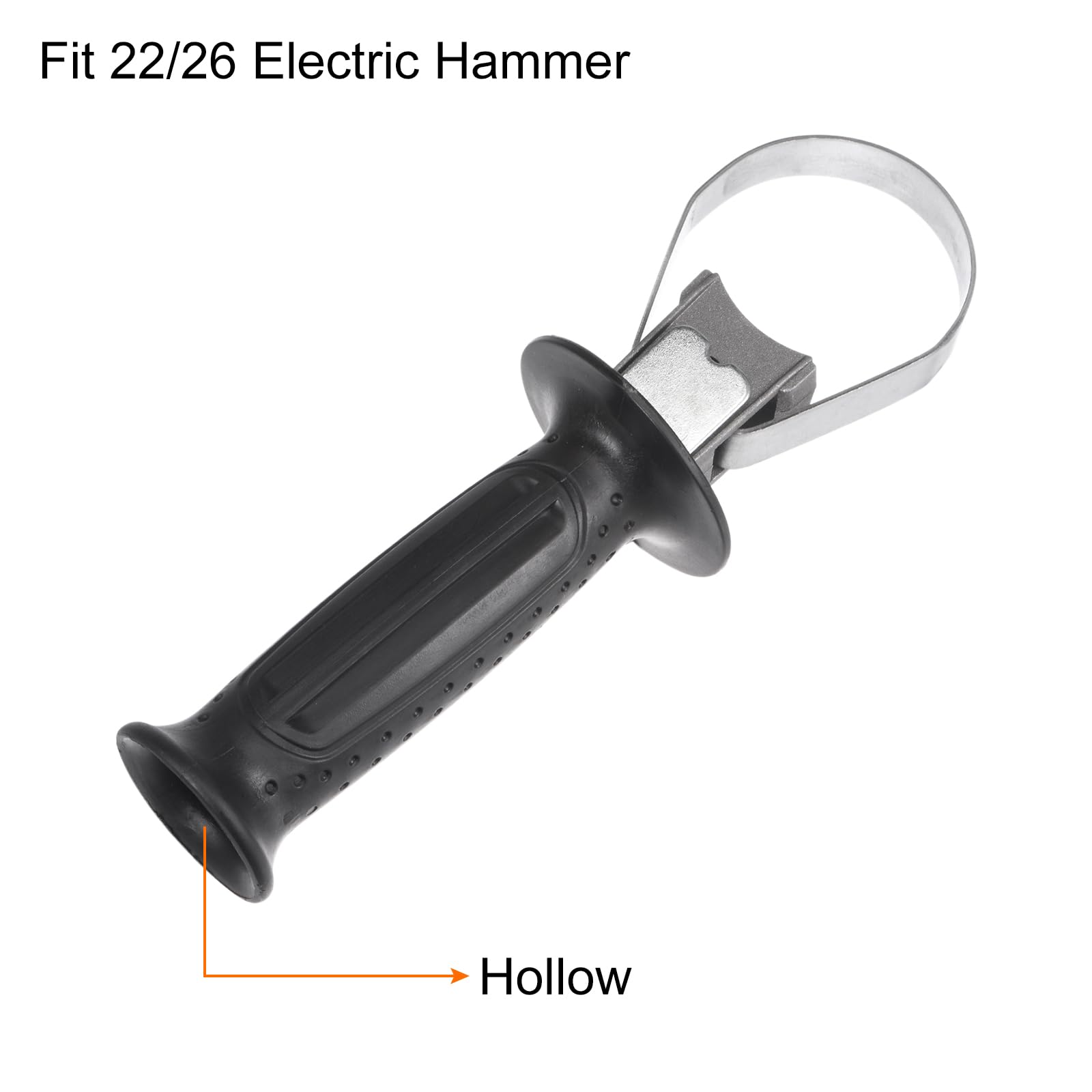 uxcell Hollow Side Front Auxiliary Hammer Handle Replacement for 26 Electric Hammers - Durable Power Tool Accessory for Construction, Demolition & DIY Projects
