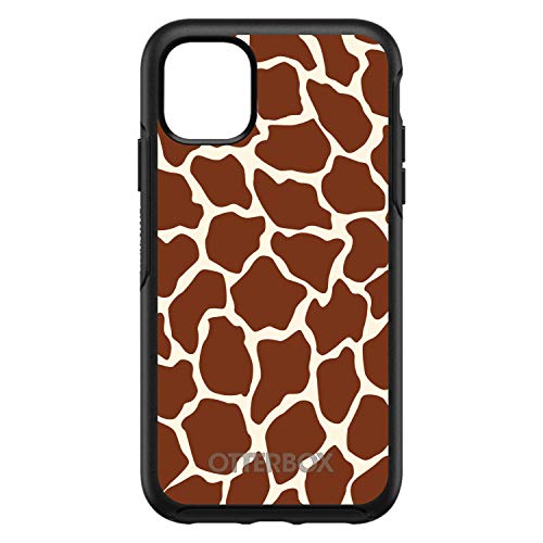 Brown Tan Beige Giraffe Skin Spots On Black Case