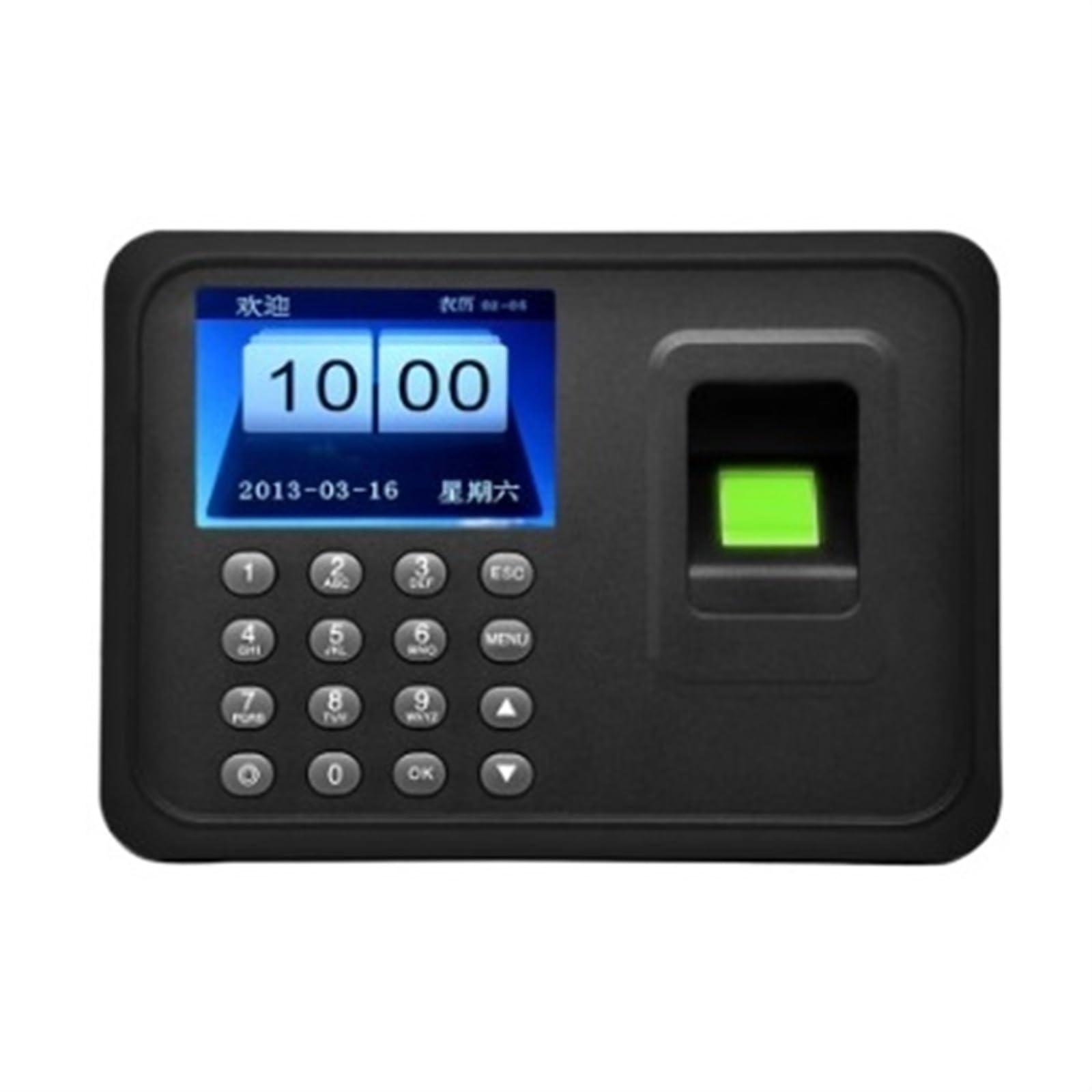 A6 Fingerprint Access Control & Time Attendance Machine with Password & Multilingual Support - Ideal for Office, School, and Business Security Management