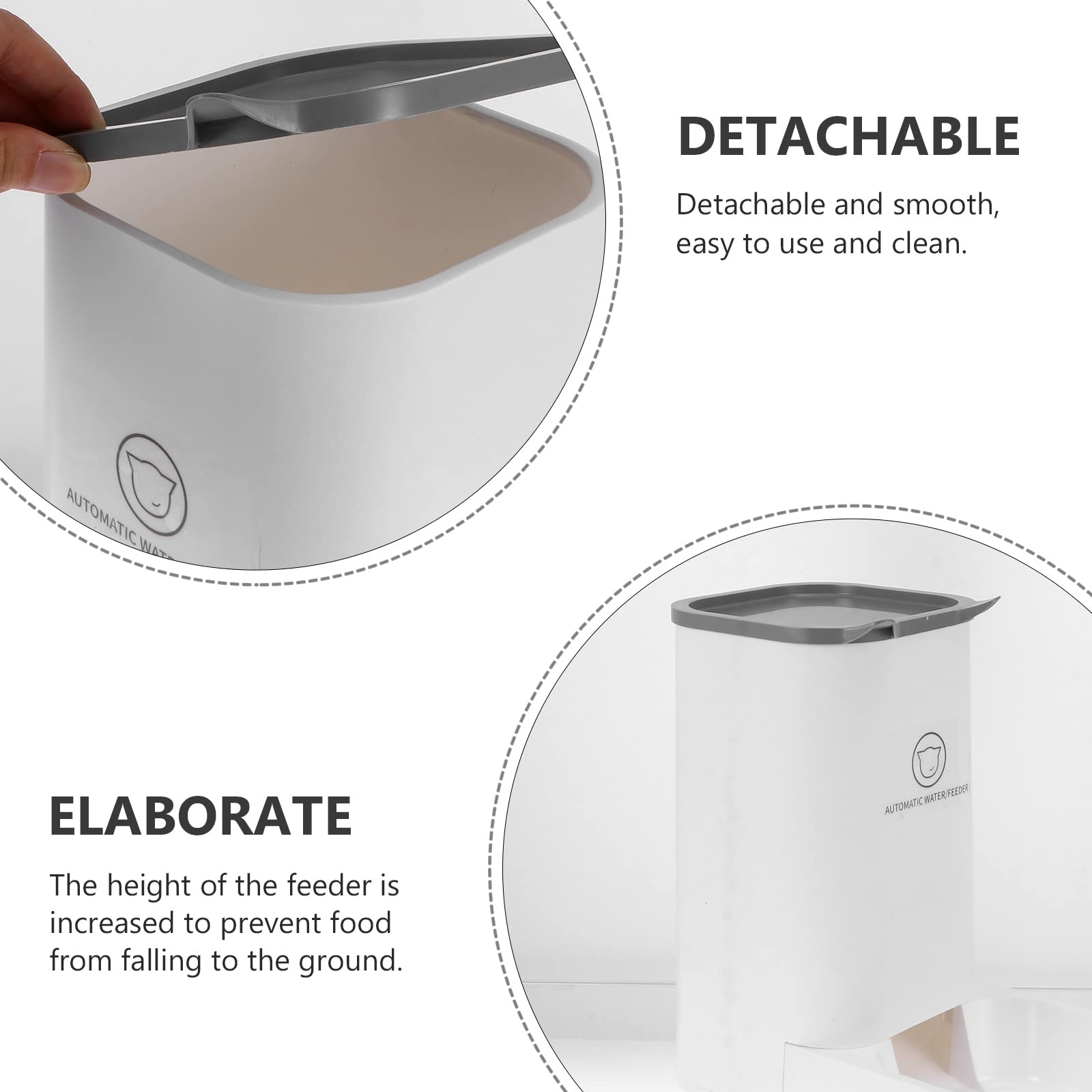 ULTECHNOVO Automatic Pet Feeder - 1pc Cat & Dog Food Dispenser with Timer, Smart Portion Control for Dry Food - Perfect for Home, Travel, and Busy Pet Owners