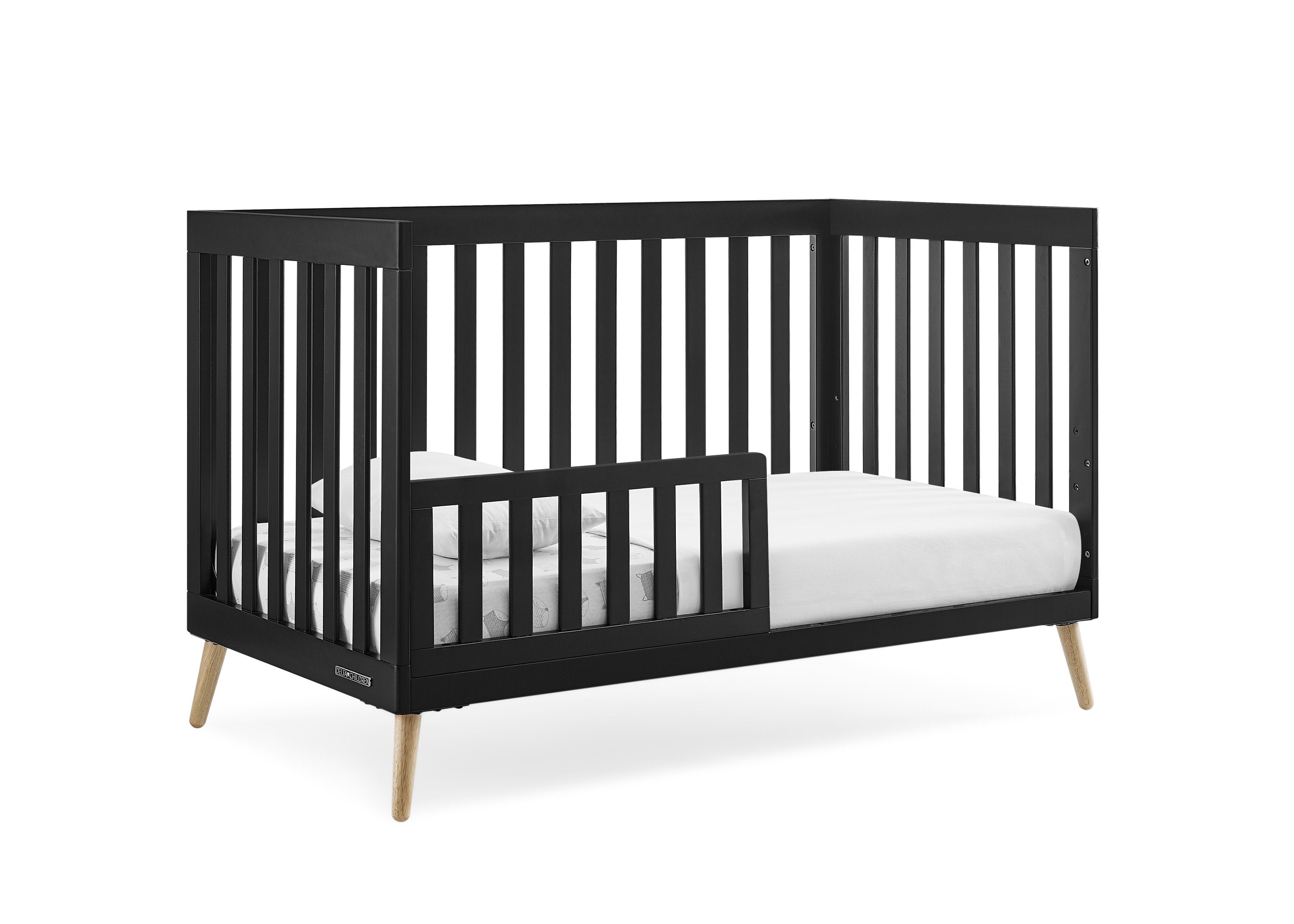 Essex 4-in-1 Convertible Baby Crib - Toddler Bed, Daybed & Full-Size Bed Conversion - Safe Nursery Furniture for Newborns & Kids - Perfect for Bedrooms, Daycare & Guest Rooms
