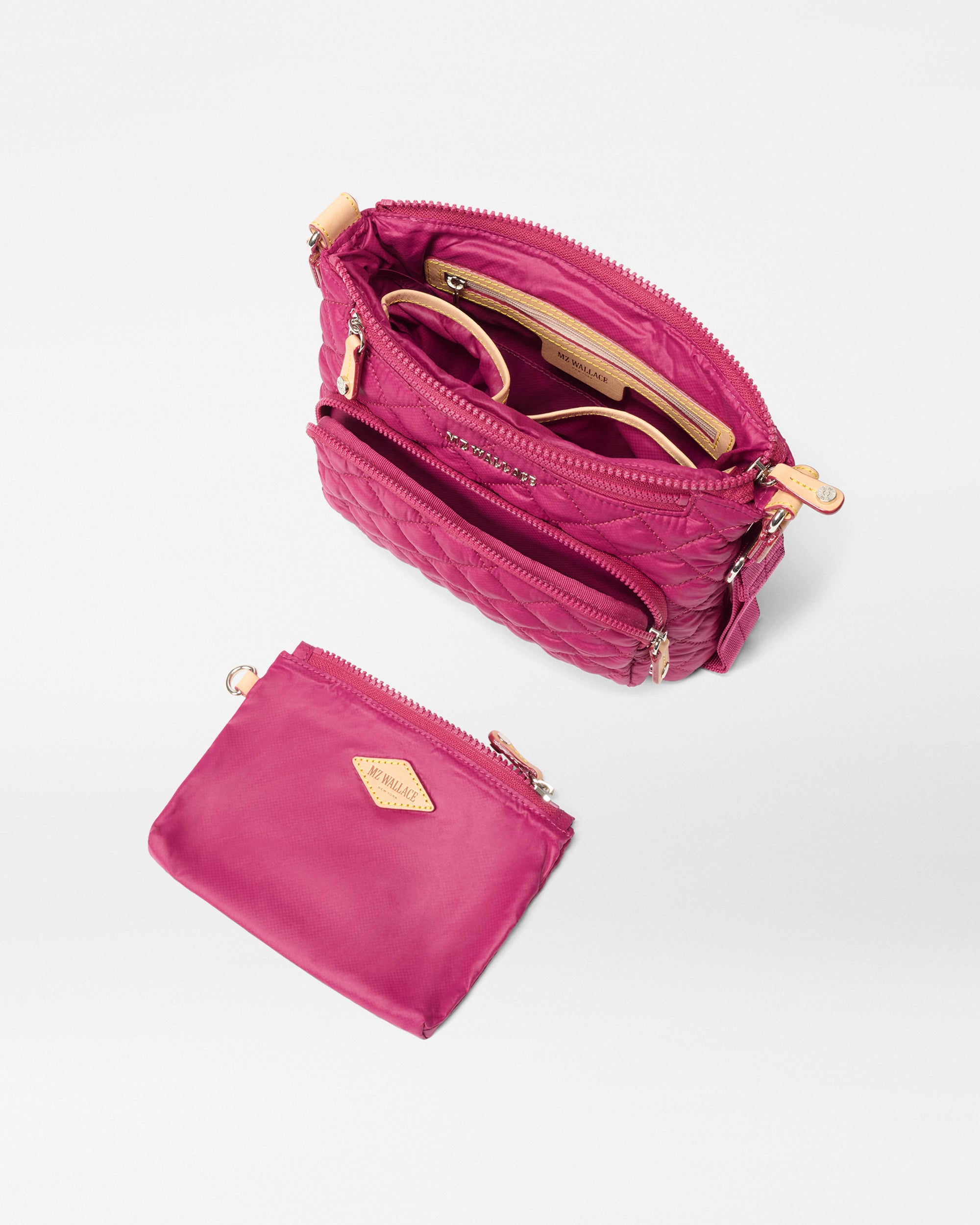 Raspberry Metro Scout Crossbody Deluxe Bag for Women - Stylish Leather Shoulder Purse with Adjustable Strap, Perfect for Travel, Shopping & Daily Use