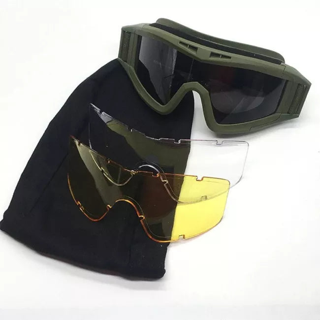 Tactical Goggles for Face & Eye Protection - Anti-Fog, UV Protection, Impact Resistant for Gel Blaster, Airsoft, Paintball & Outdoor Sports - Perfect for Skirmish, Shooting Range & Tactical Training