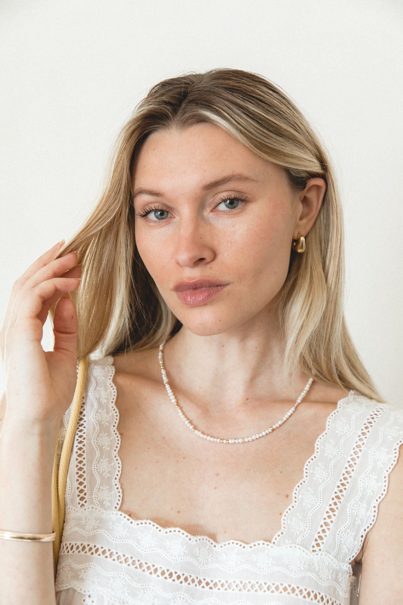 OSC x SOLAÍ Beaded Necklace for Women - Handmade Bohemian Style Jewelry - Perfect for Festivals, Weddings & Everyday Wear