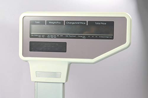 TECHTONGDA 30KG Commercial Digital Counting Scale with Label Printer & 5-Screen Display - Price Computing Scale for Supermarkets, Retail Stores & Warehouses (110V) - Perfect for Inventory Management, Shipping Weighing & Price Labeling