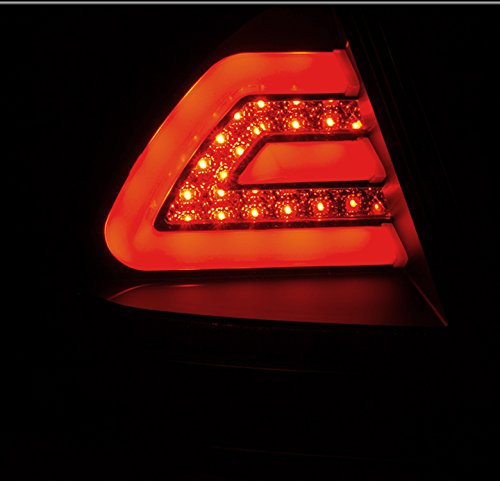 LED Tail Lights for 2006-2013 Chevy Impala - Black LED Bar Tube Signal Brake Lamps - Easy Installation & Waterproof - Perfect for Night Driving & Car Customization