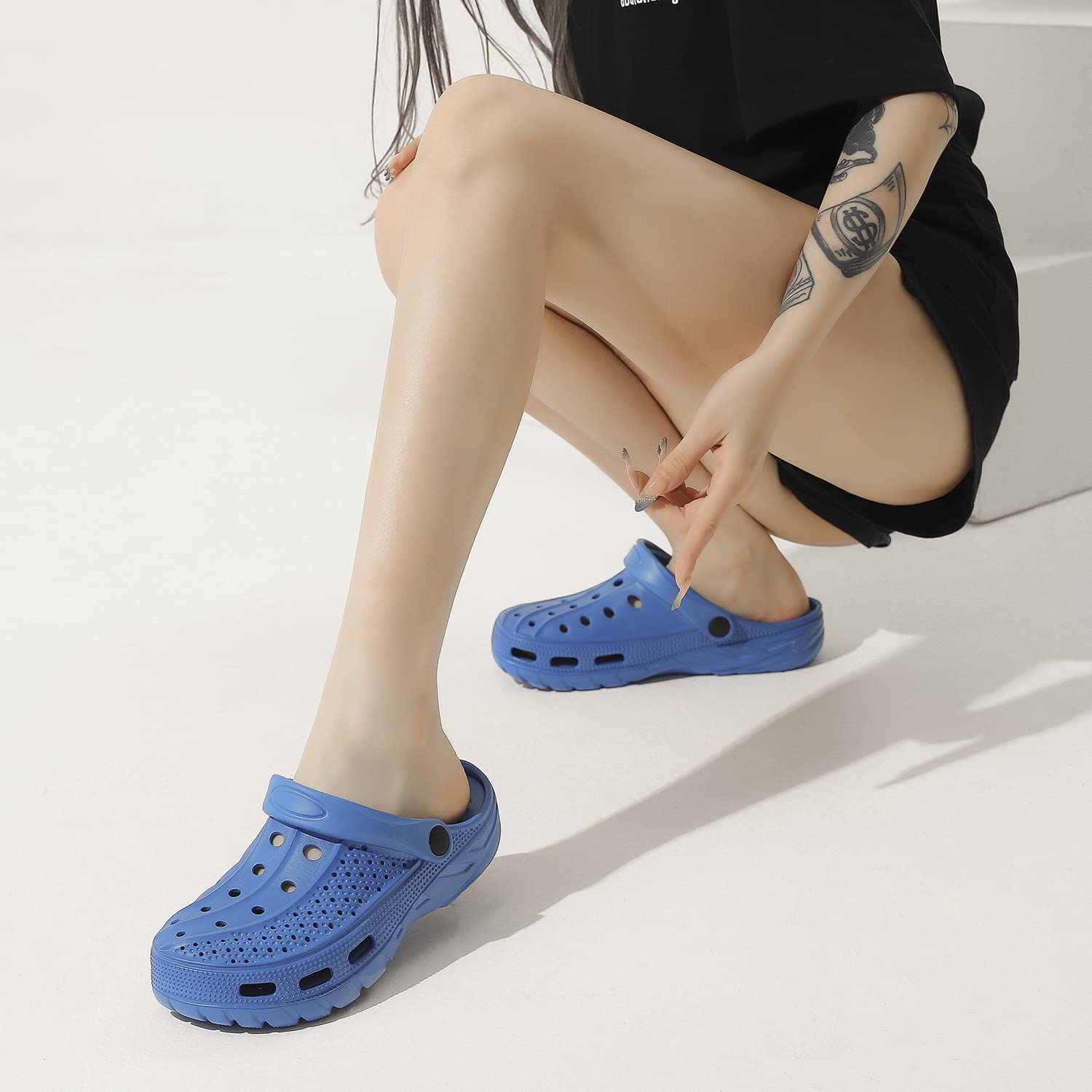 **ChayChax Arch Support Clogs for Men & Women - Slip-On Garden Shoes with Removable Cushion Footbed - Comfortable Outdoor Beach Slippers for Walking, Gardening & Travel**