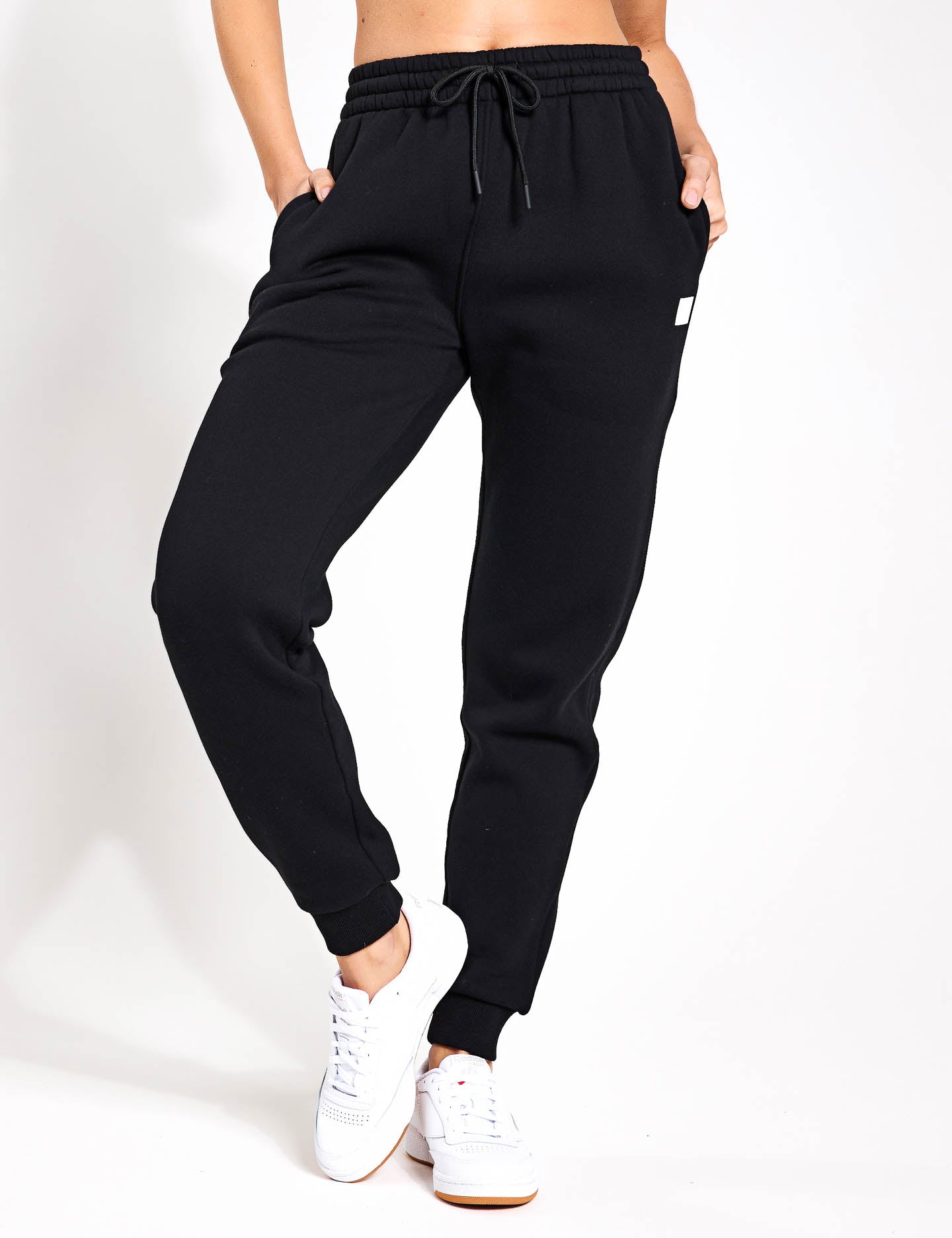 Millie Slim Fleece Track Pants for Women - Soft & Comfortable Joggers, Black - Perfect for Yoga, Running & Lounge Wear