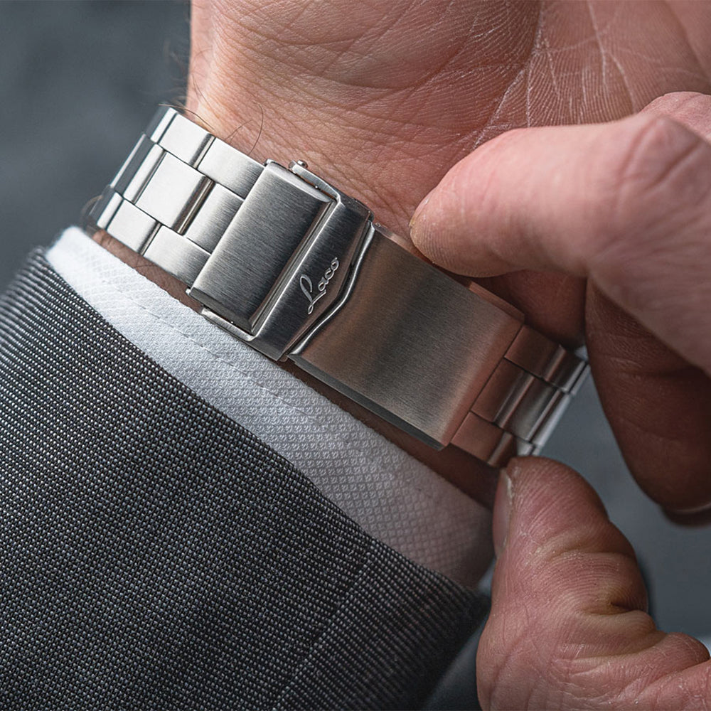 Pilot Basic Augsburg MB Automatic 42mm Grey Stainless Steel Watch with Bracelet - Perfect for Business, Casual Wear & Travel
