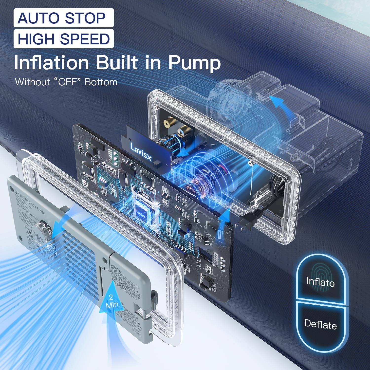 **Twin Air Mattress with Built-in Pump - 20