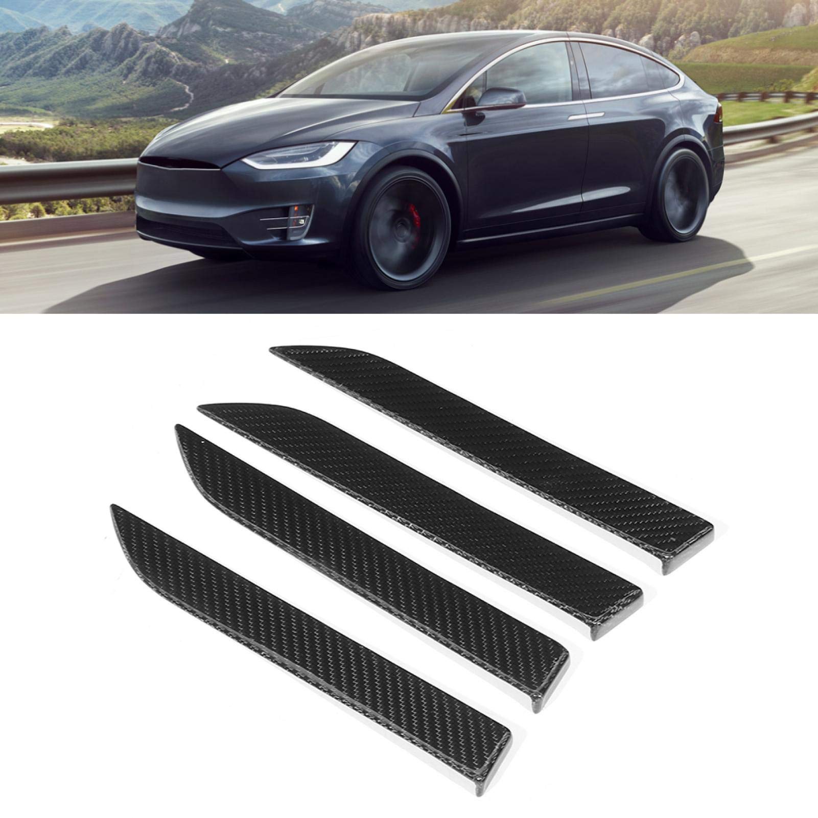 Carbon Fiber Door Handle Cover Trim for Cars 2014-2019 - Exterior Decoration & Car Modification Accessories | Upgrade Your Vehicle's Style for Daily Commute & Road Trips