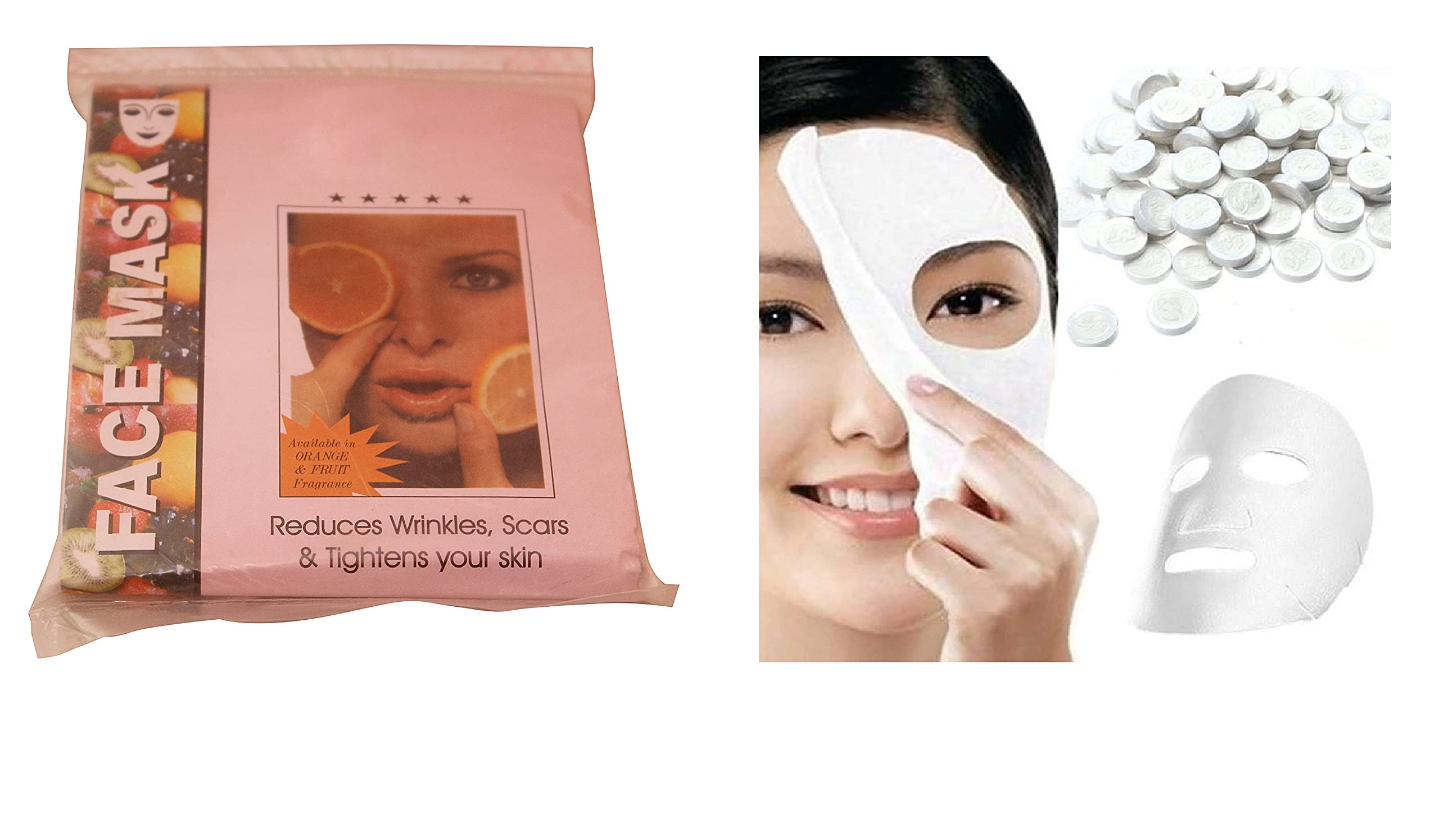 Thermo Herb Skin Tightening Powder - Red Balloons DIY Face Mask Tablets for Glowing Skin (5 Pack) | At-Home Spa Treatment & Skin Rejuvenation
