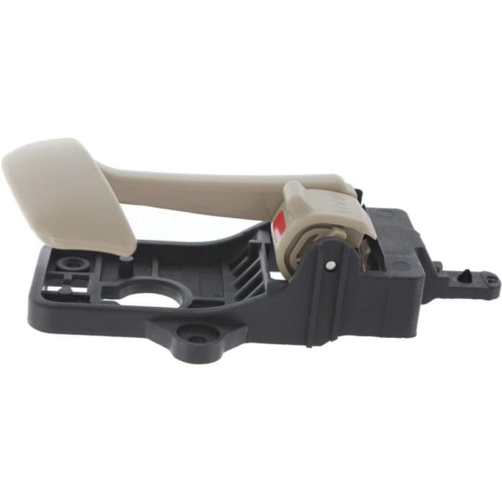 2007-2012 Hyundai Santa Fe Interior Door Handle Front or Rear Passenger Side Beige with Door Lock Button - Compatible with All Submodels | Replacement Car Part for Easy DIY Installation & Vehicle Maintenance