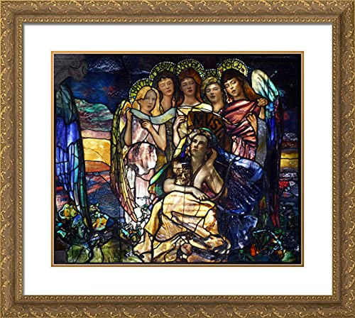 Gold Ornate Wood Frame with Double Matting