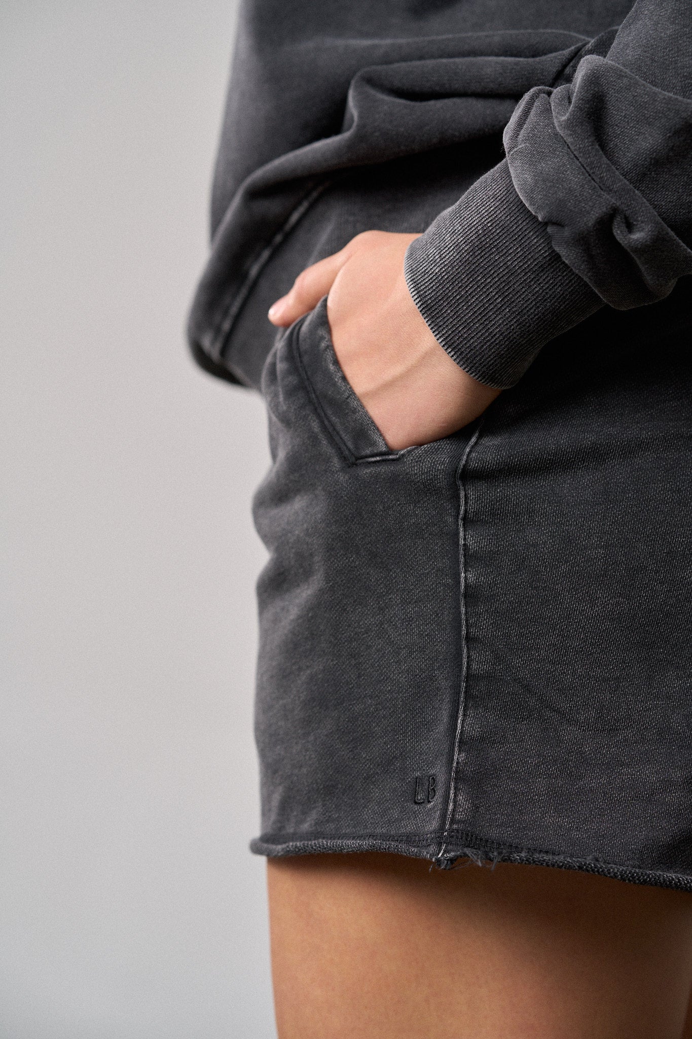 Men's Acid Wash Sweatshorts - Black | Casual Lounge Shorts for Gym, Running & Summer Outfits