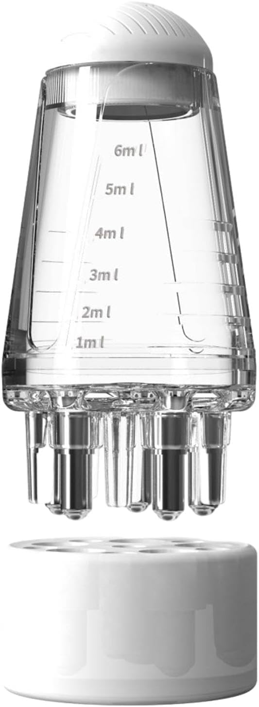 **Cozron Hair Oil Applicator Comb - Scalp Oil & Lotion Dispenser for Oily/Greasy Hair - Anti-Leak, 6ml Scale Control - Salon Care & Home Use - Promotes Hair Growth & Reduces Hair Loss**    *(Perfect for salon treatments, at-home hair care, and scalp massages to nourish roots and prevent breakage.)*