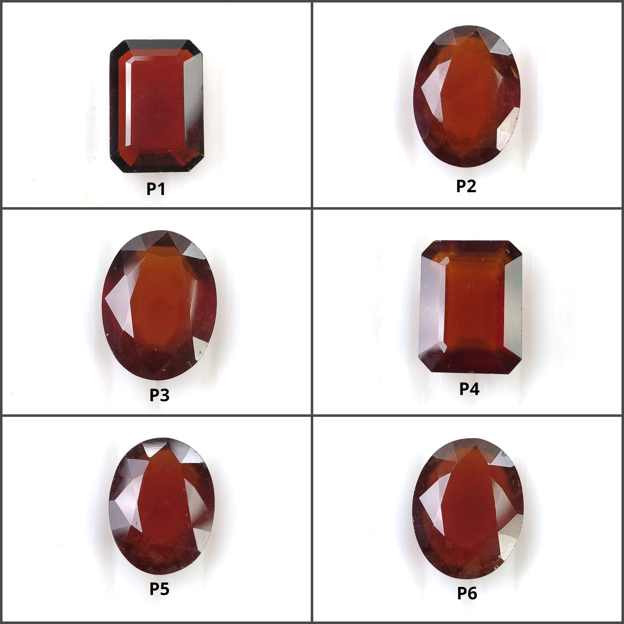 Natural Untreated Hessonite Garnet Gemstone - Oval Cushion Cut Cinnamon Color | Healing Crystal Jewelry Making, Meditation & Spiritual Gifts