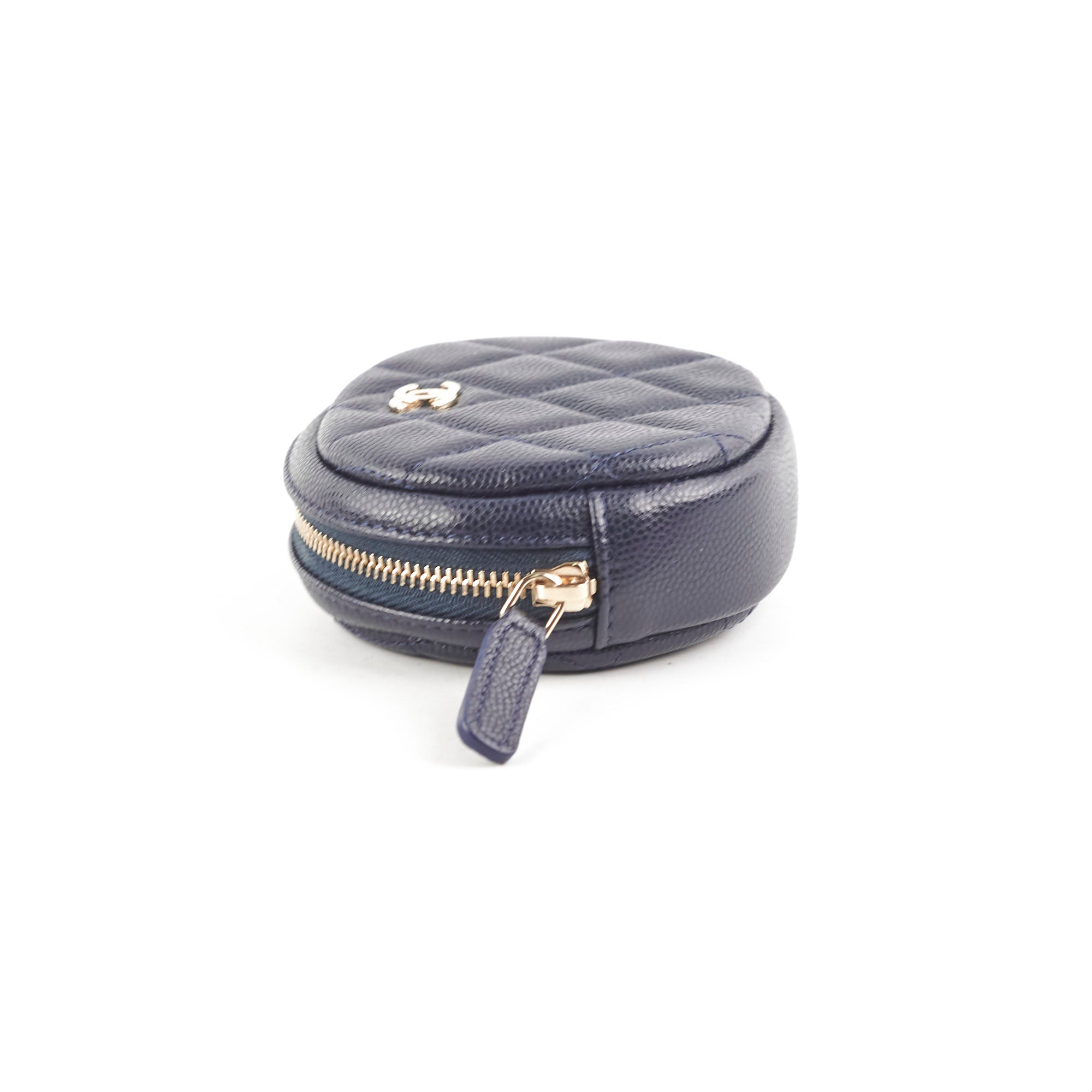 Chanel Caviar Leather Coin Purse - Navy Blue Luxury Wallet for Women | Perfect for Everyday Use, Travel & Gift Giving
