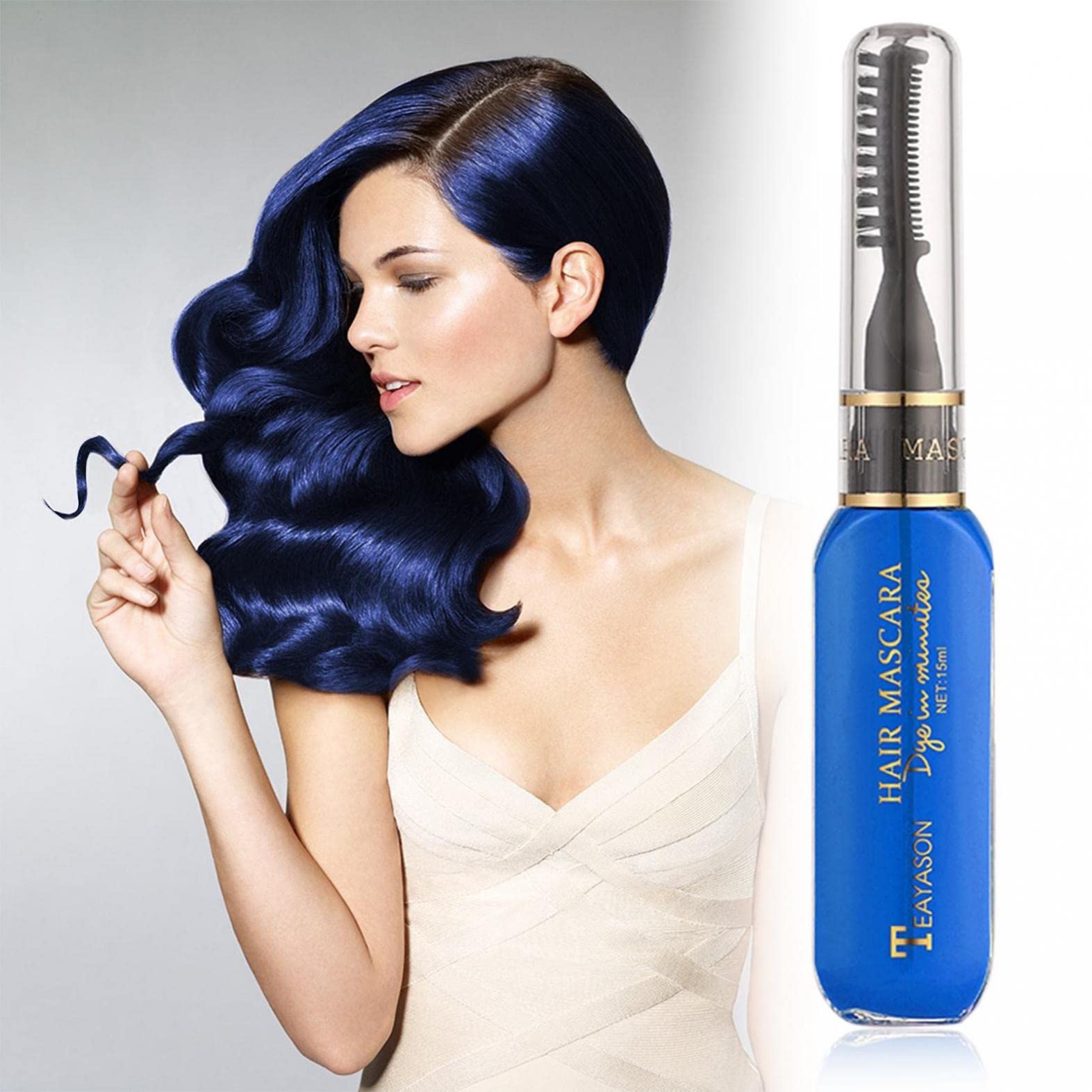 Washable Temporary Hair Dye & Hair Chalk Comb - Instant Color Highlights for Dark & Light Hair (Women & Girls) - Perfect for Parties, Halloween, Cosplay & Fashion Styling