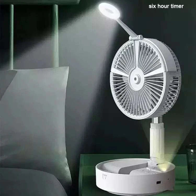 Portable Rechargeable Travel Fan with Humidifier & Remote Control - USB Personal Cooling Fan for Cruise, Office, Home & Outdoor Use