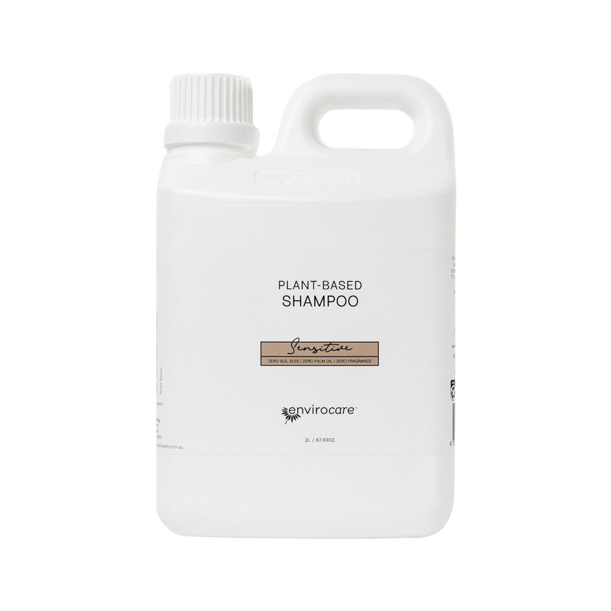 ENVIROCARE Plant-Based Shampoo for Sensitive Scalp - 2L Bottle | Gentle, Natural Hair Care for Daily Use at Home or Salon