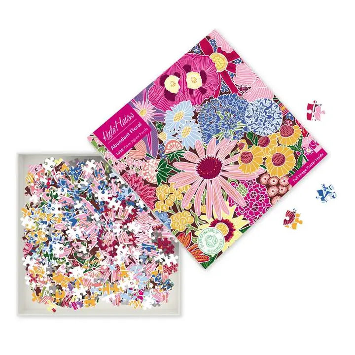 Abundant Floral 1000-Piece Jigsaw Puzzle for Adults - Beautiful Flower Landscape Puzzle for Relaxation & Home Decor