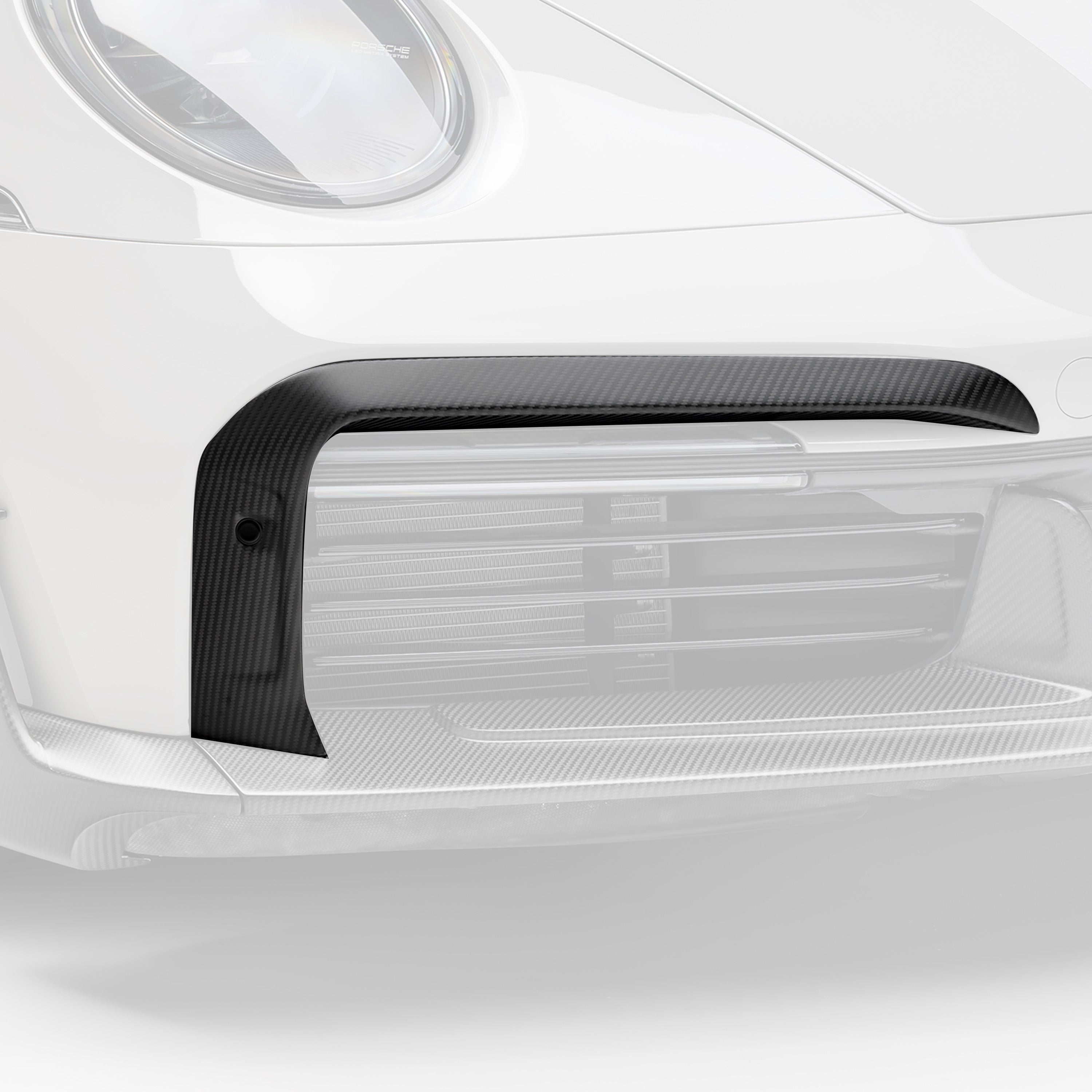 Porsche 992 Turbo S Aero Front Intake Trim - High Performance Carbon Fiber Air Intake Cover for Porsche 911 (2019-2023) | Enhances Engine Cooling & Sporty Appearance | Perfect for Racing & Car Shows