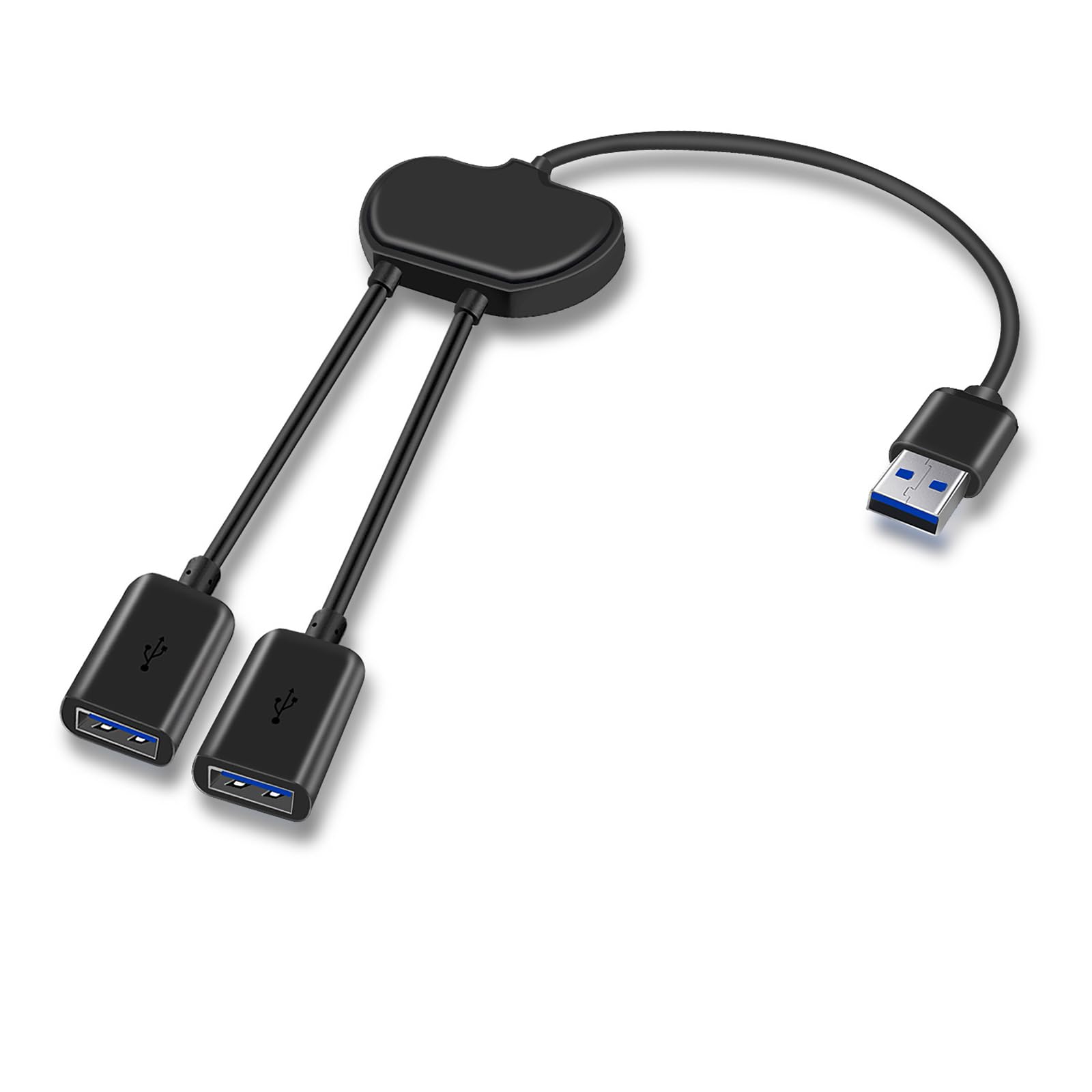 3-Port USB 3.0 Hub Extender Splitter Adapter for Laptop, Keyboard, Mouse, SSD & Flash Drives - High-Speed Data Transfer & Multi-Device Connectivity for Home Office & Gaming Setup