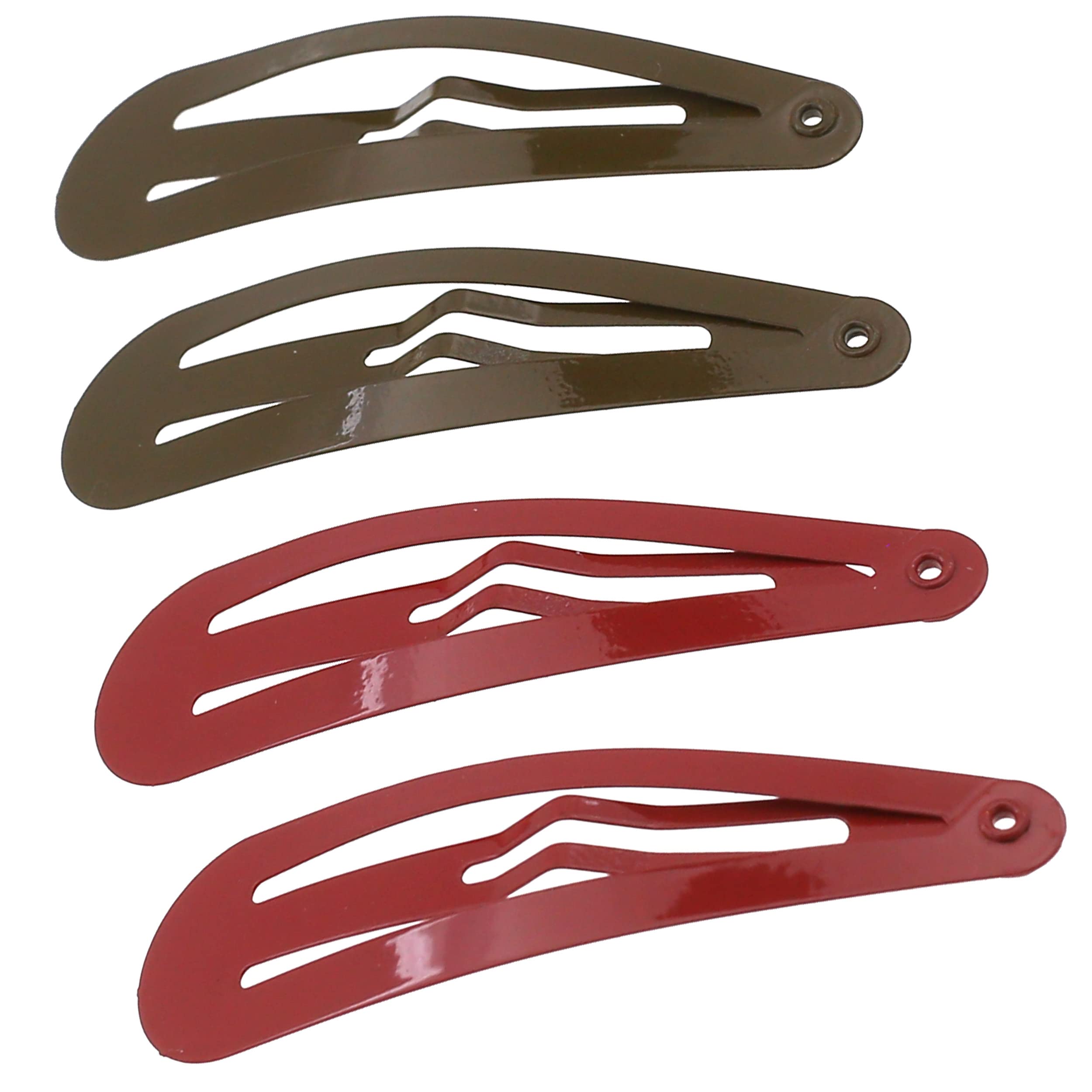 Camila Paris CP1330D French Hair Barrettes - Strong Hold Metal Snap Clips for Women & Girls | No Slip Grip Hair Accessories | Made in France | Perfect for Office, Weddings & Everyday Styling