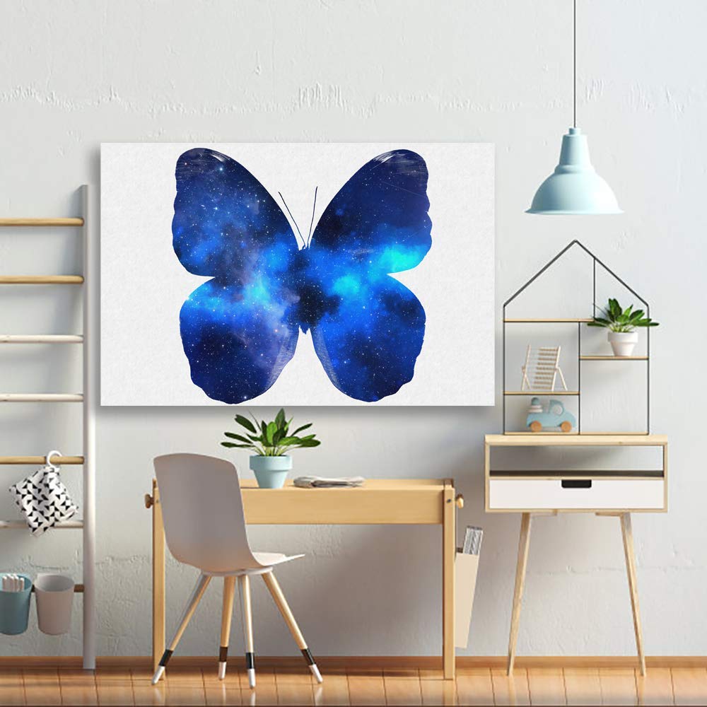 Wall26 Canvas Wall Art - Stunning Butterfly Giclee Painting for Bedroom, Living Room, Home Decor - 32x48 Inches - Perfect for Modern, Bohemian & Minimalist Interiors