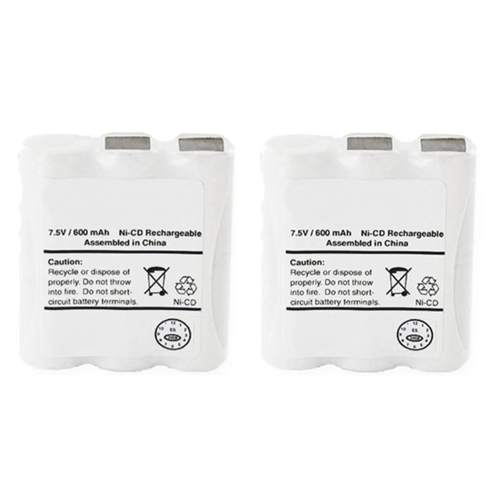 Synergy Digital 2-Way Radio Replacement Batteries for Motorola Spirit MU21CV - Ni-CD 7.5V 600mAh Battery Pack (2-Pack) - Perfect for Business Communication, Security & Outdoor Activities
