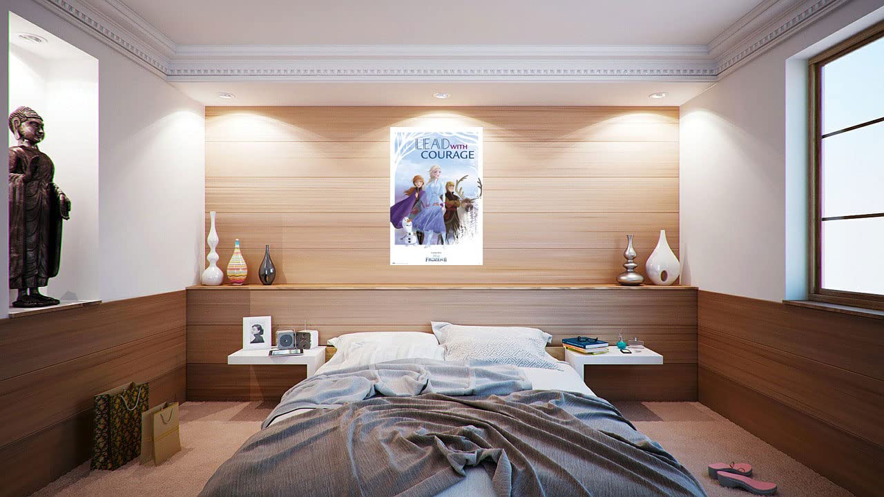 Frozen 2 Movie Poster - Anna, Elsa, Olaf, Sven & Kristoff 