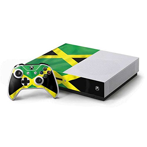Skinit Jamaica Flag Decal Skin for Xbox One S Console & Controller Bundle - Custom Gaming Vinyl Wrap for Enhanced Grip & Protection - Perfect for Gamers & Collectors