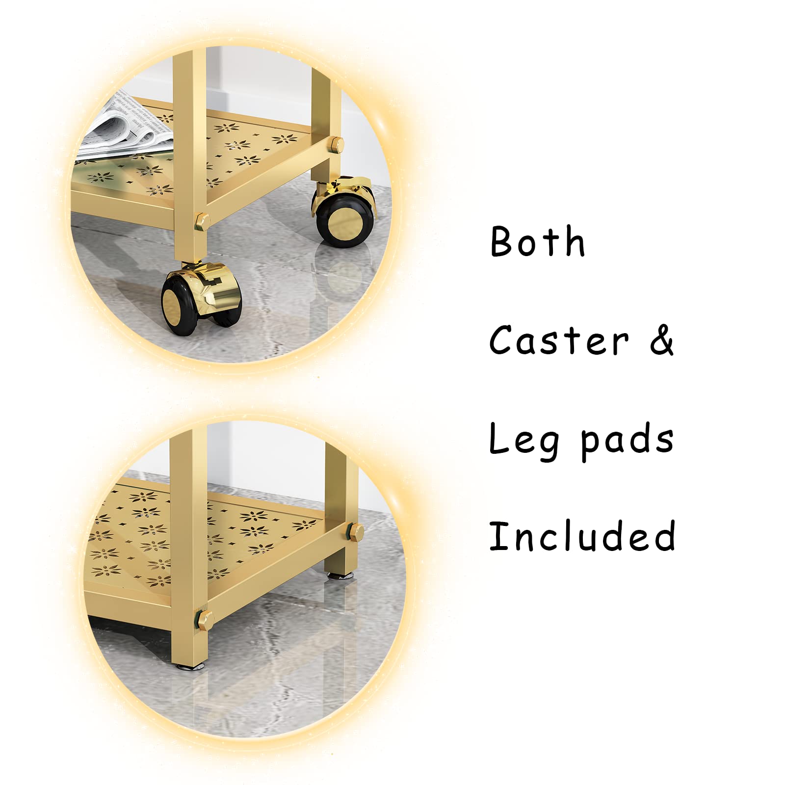 TIEOU Heavy Duty Industrial Clothing Rack with Shelves - Gold Modern Wardrobe Hanger for Closet Organization | Perfect for Bedroom, Laundry Room & Retail Store Display