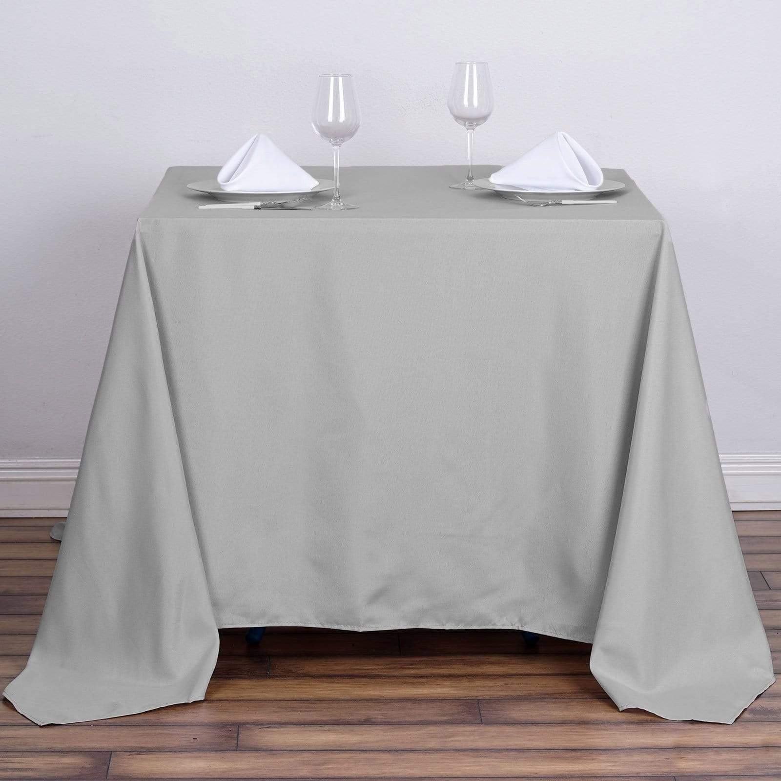 90 x 90 Inch Premium Polyester Square Tablecloth - Waterproof & Wrinkle-Resistant for Dining, Parties, and Outdoor Events