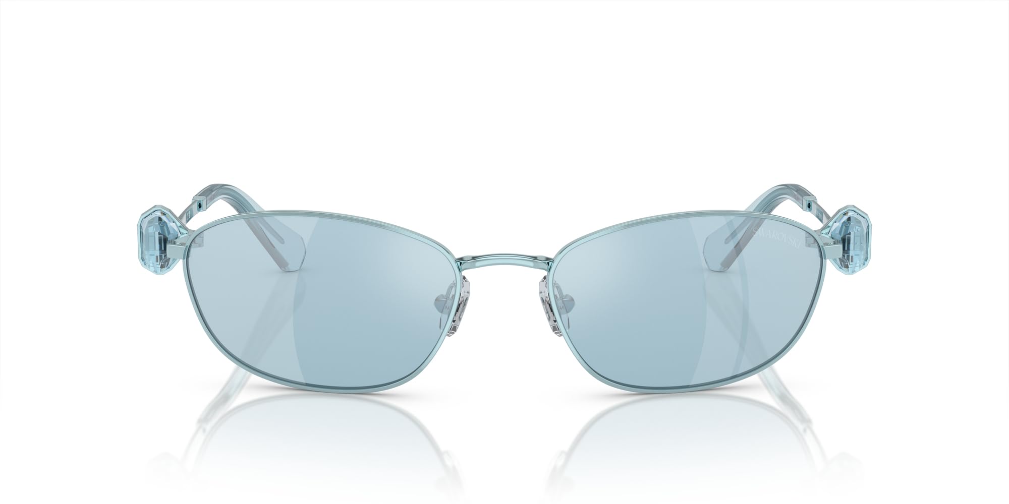 Swarovski Women's Sk7010 Oval Sunglasses - Luxury Polarized UV Protection Fashion Sunglasses for Women | Perfect for Beach, Driving & Outdoor Activities