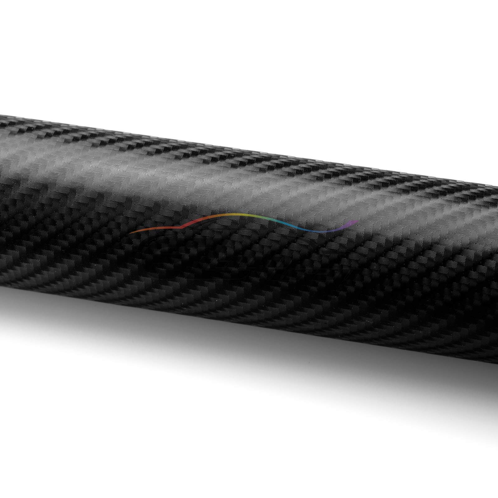 5FT x 35FT Black 4D Textured Carbon Fiber Vinyl Wrap - Bubble Free Air Release Self-Adhesive Film for Cars, Laptops, Furniture - DIY Peel & Stick Decal with Free Tool Kit - Perfect for Vehicle Wrapping, Home Decor & Electronics Customization