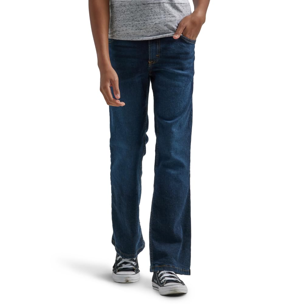 Wrangler Authentics Boys Boot Cut Jeans for Kids - Comfortable & Durable Denim Pants (Waldon Wash) - Perfect for School, Play & Everyday Wear