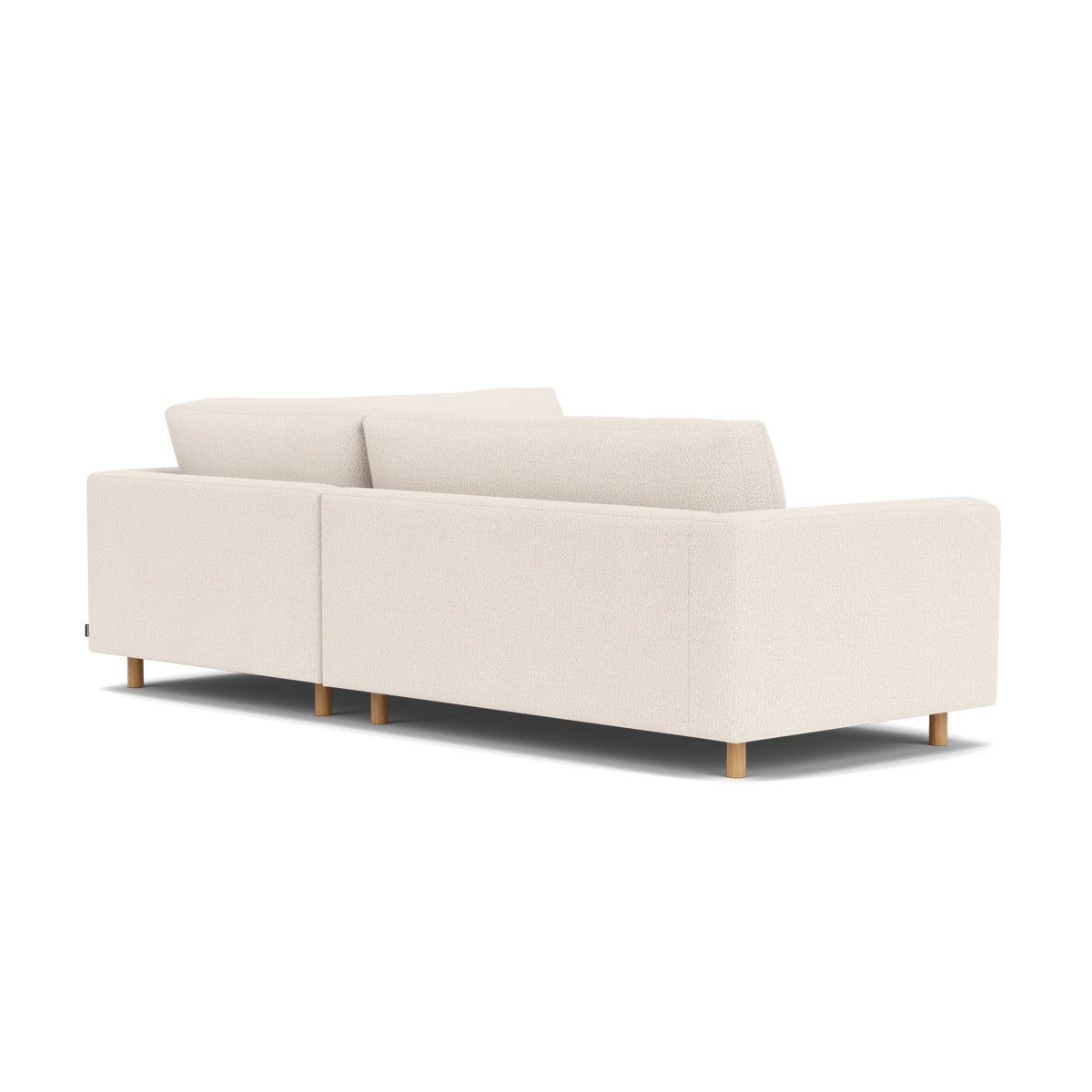 Douglas Boucle Right Corner Sofa - Modern L-Shaped Sectional Couch for Living Room, Lounge & Small Spaces - Soft Upholstered Fabric, Comfortable Seating for Home & Office