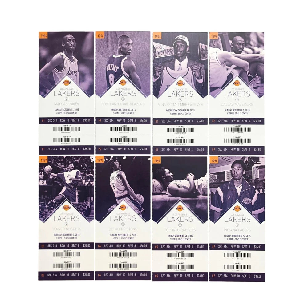 Kobe Bryant Autographed Final Lakers Game Ticket - Season Inscribed 