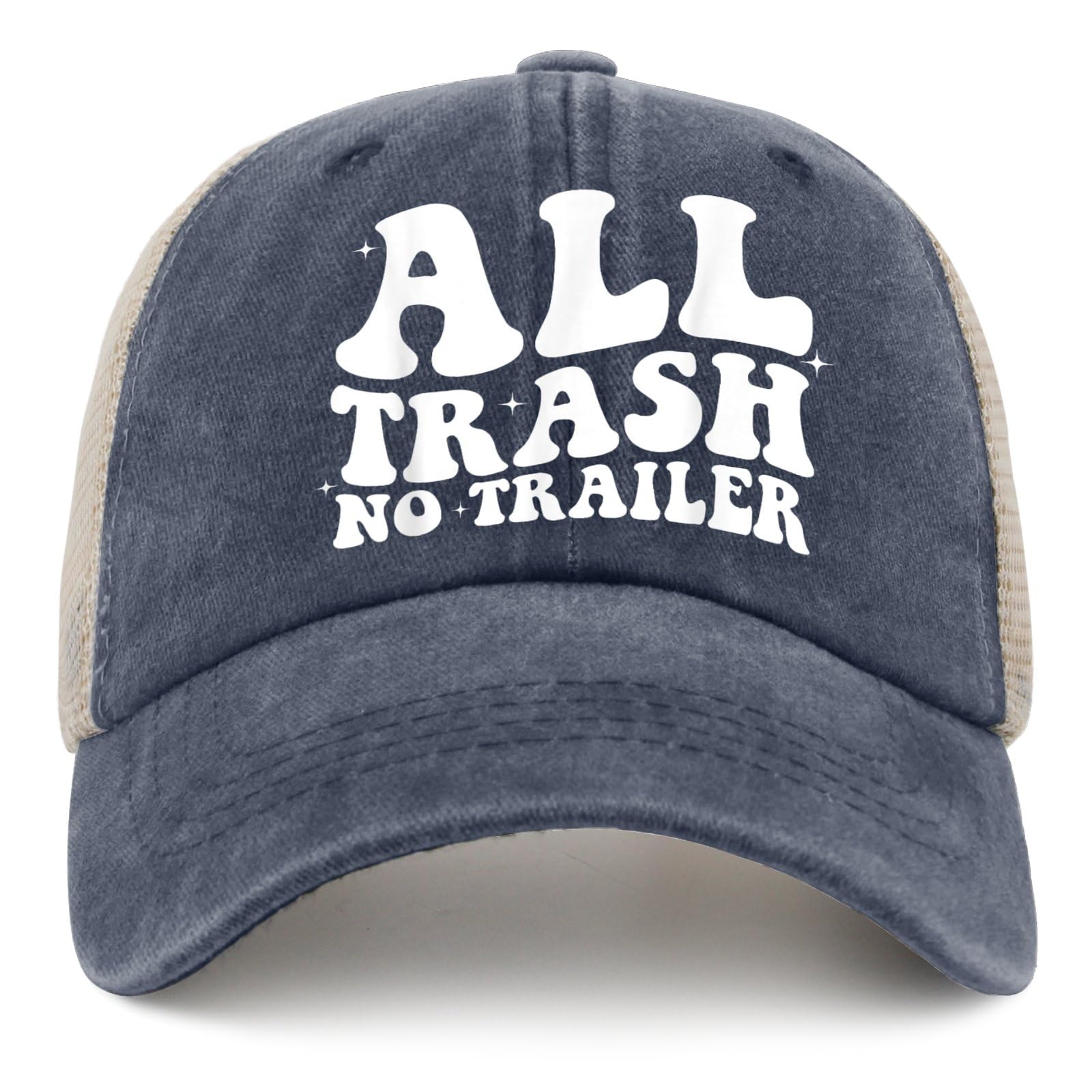All Black Trucker Hat for Women & Men - Stylish Cowboy & Golf Cap - Perfect for Outdoor Activities, Sports, and Casual Wear