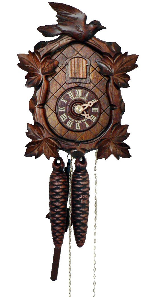 Authentic German Cuckoo Clock with Four Leaves & Singing Bird - SC 41/9 Model | Perfect for Home Decor, Wall Mounted, Traditional Gift for Christmas & Housewarming