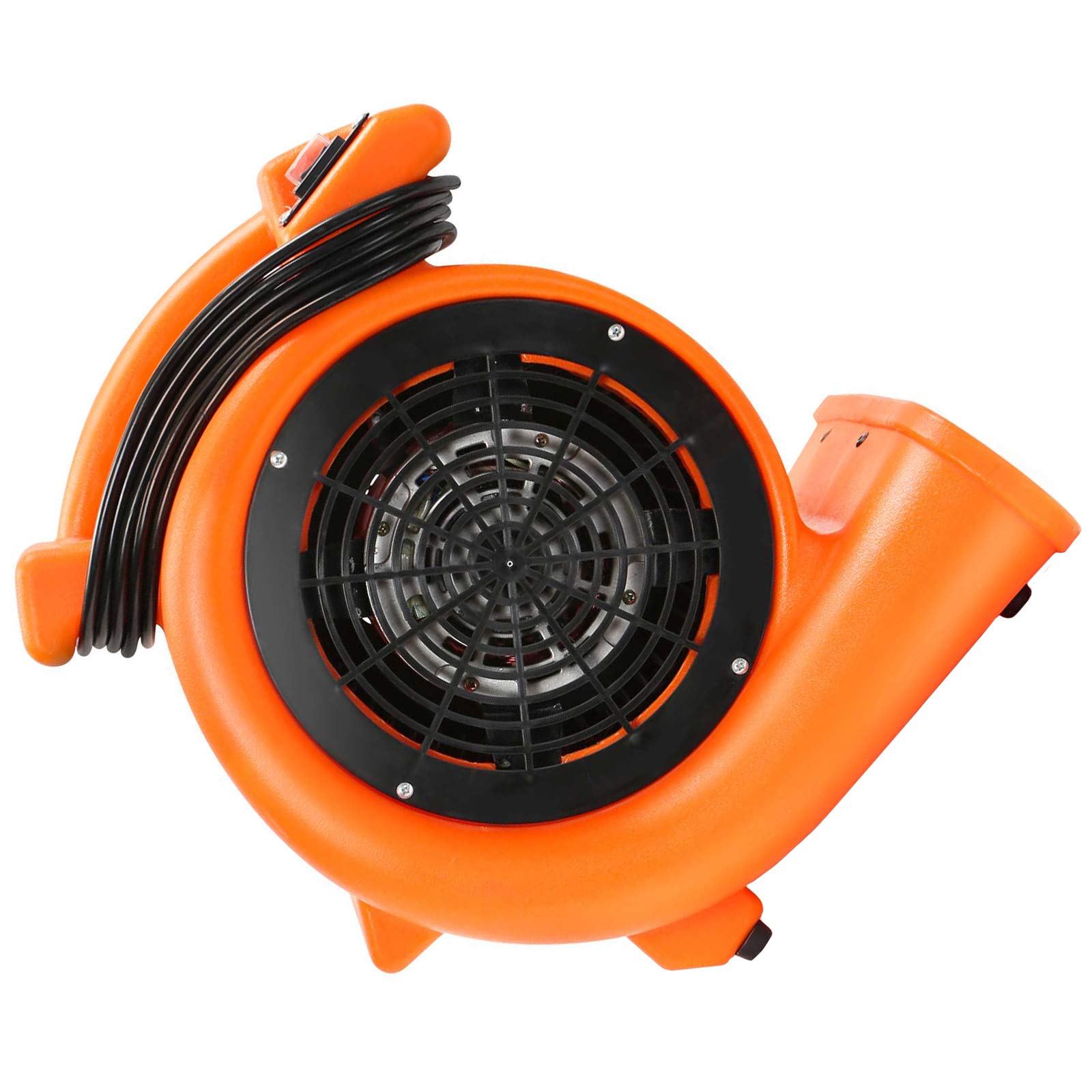Dryser 6-Pack 1/2 HP Industrial Air Mover Carpet Dryer - 2-Speed Floor Blower Fan for Quick Water Damage Restoration | Ideal for Carpet Drying, Flood Cleanup & Construction Site Ventilation (Orange)
