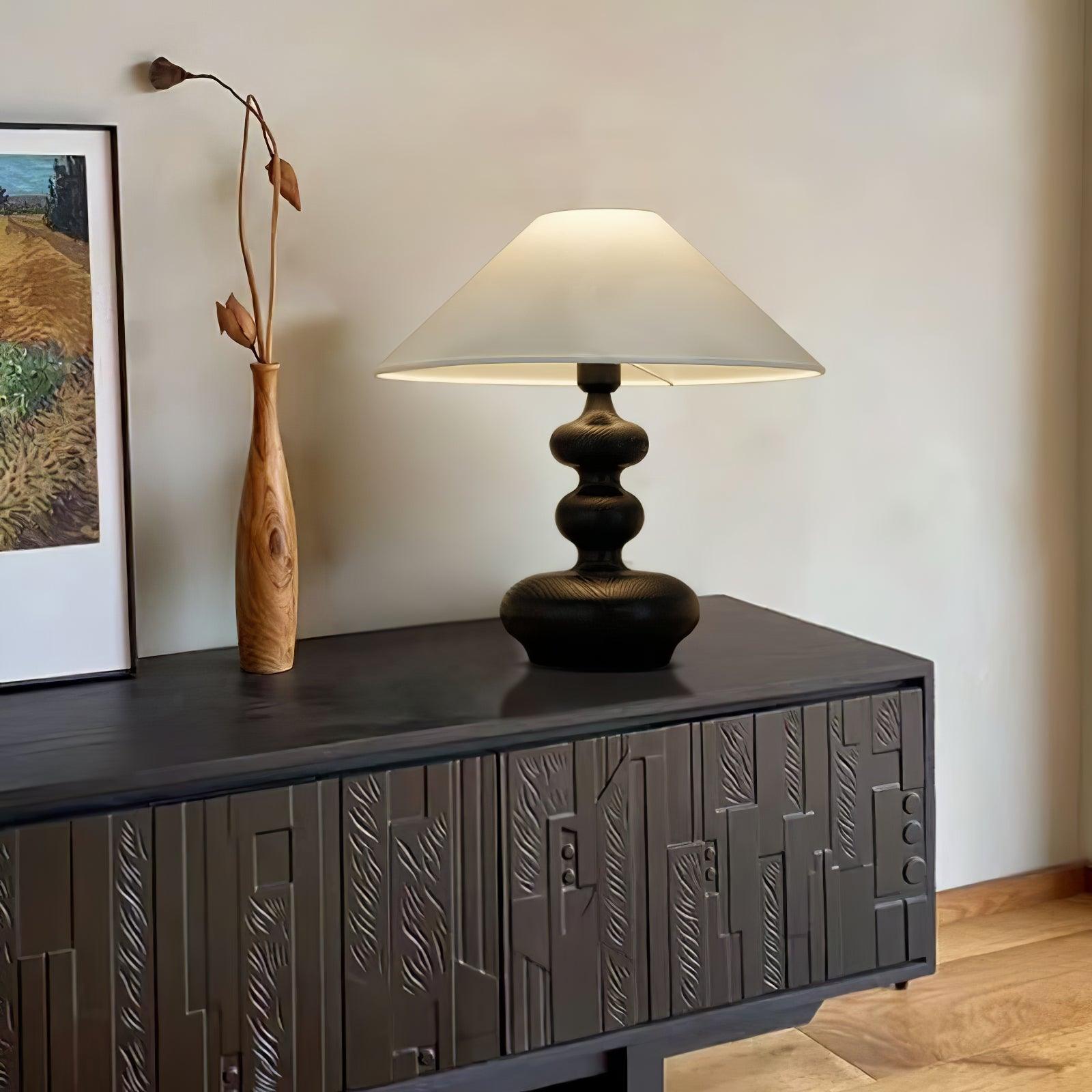 Creative Gourd Table Lamp - Handmade Natural Decorative Lighting for Living Room, Bedroom, and Office - Perfect for Cozy Home Decor and Ambient Lighting
