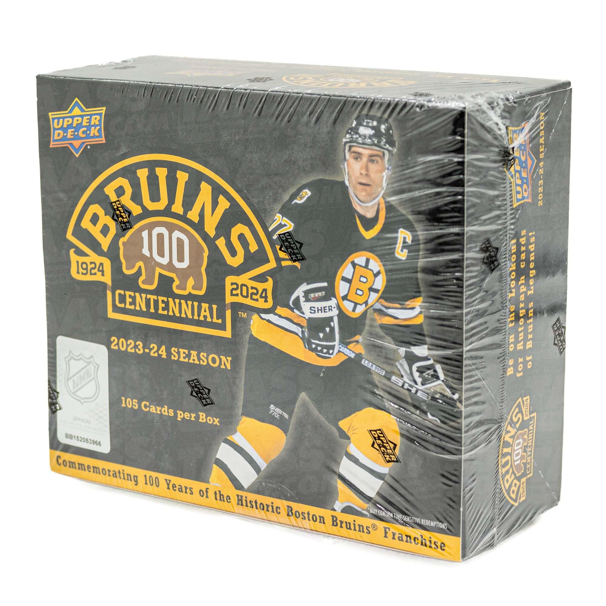 2023-24 Upper Deck Boston Bruins Centennial Box Set - NHL Hockey Trading Cards Collection - Perfect for Collectors, Fans & Gift Giving