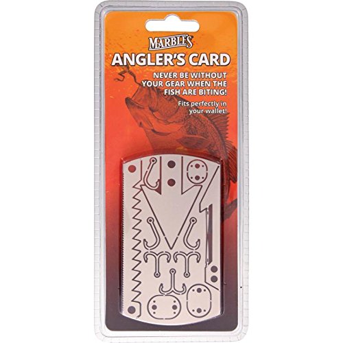 Premium Fishing Card Tool with Marble Handle - Perfect for Anglers & Outdoor Enthusiasts | Ideal for Baiting, Line Maintenance & Tackle Organization