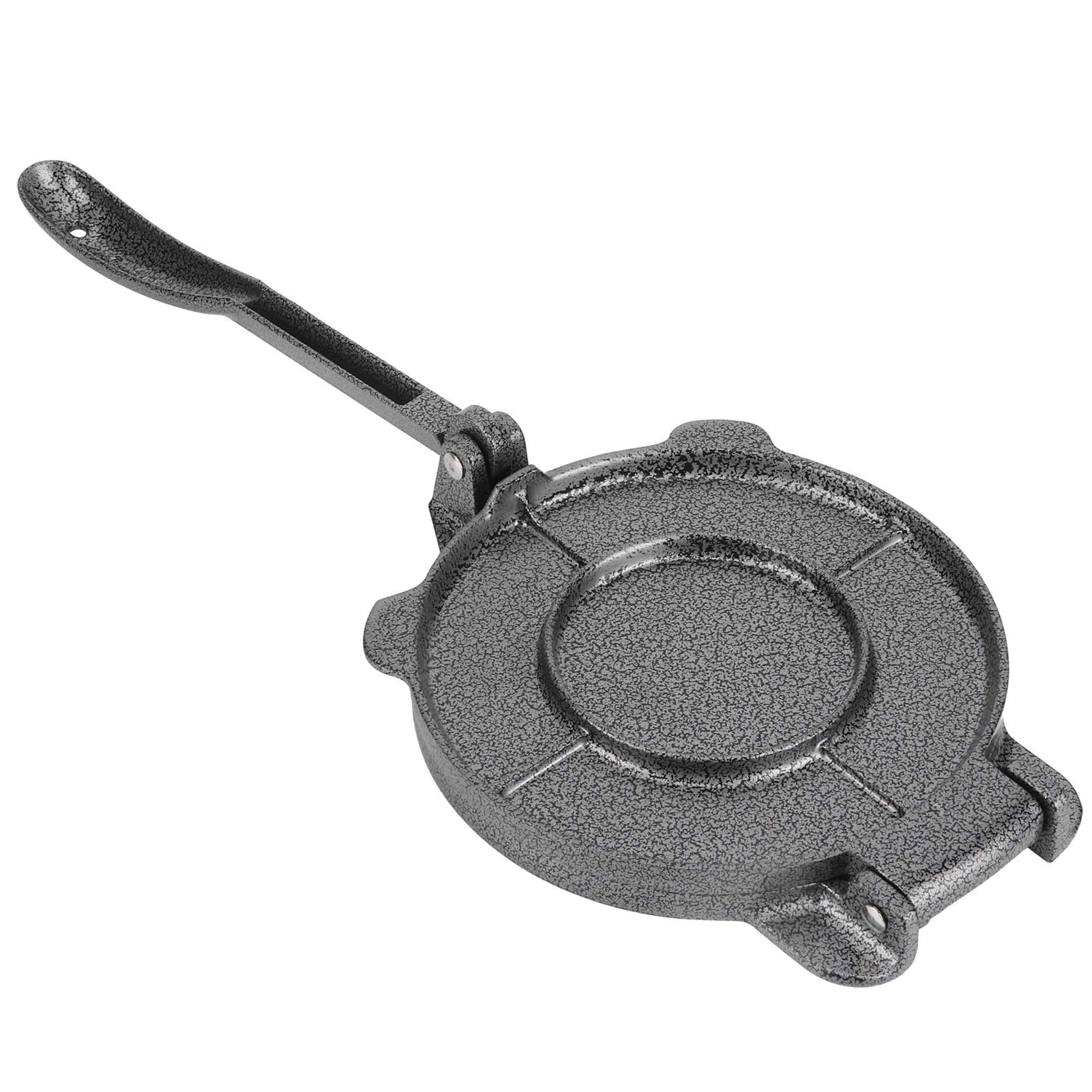 Cast Iron Tortilla Press 6.5 Inch - Heavy Duty Tortilla Maker for Corn & Flour Tortillas, Roti Press - Perfect for Mexican, Indian Cuisine & Home Cooking - Durable Gray Iron Construction