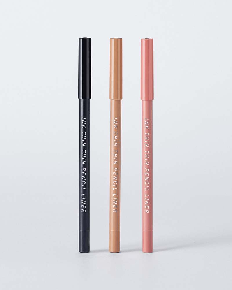 Peripera Ink Thin Pencil Liner - Waterproof & Long-Lasting Eyeliner for Precise Lines | Perfect for Everyday Makeup & Smokey Eye Looks